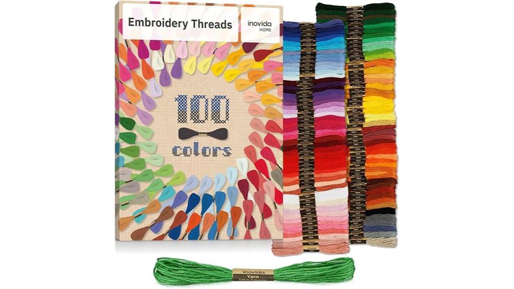 100 color embroidery floss
