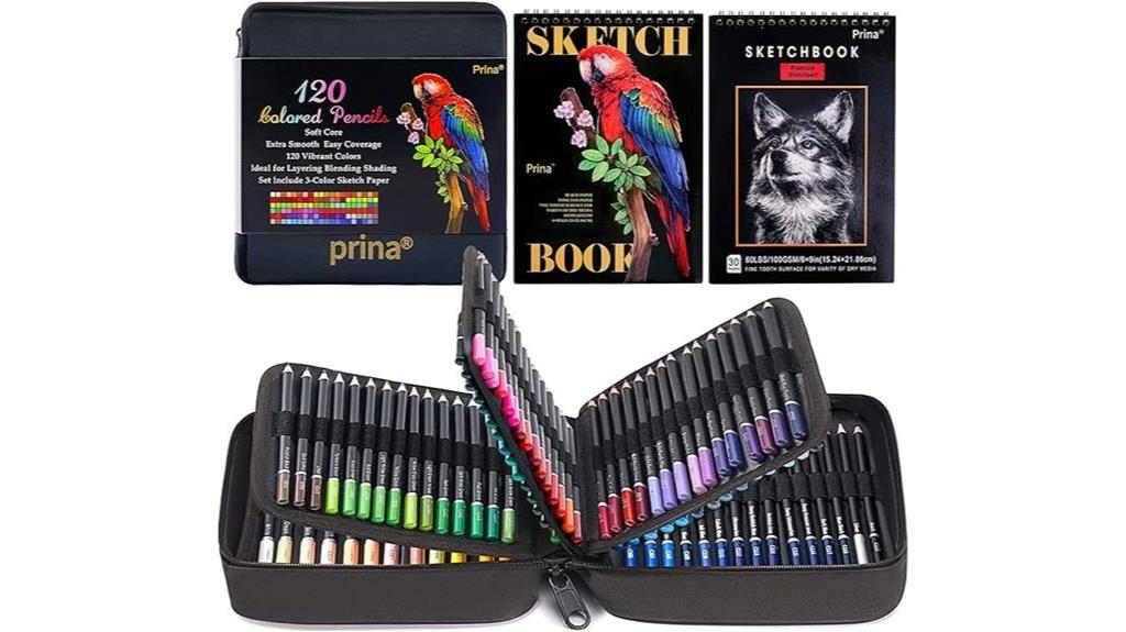 120 color colored pencil set