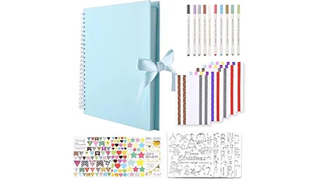 12 inch scrapbook album set