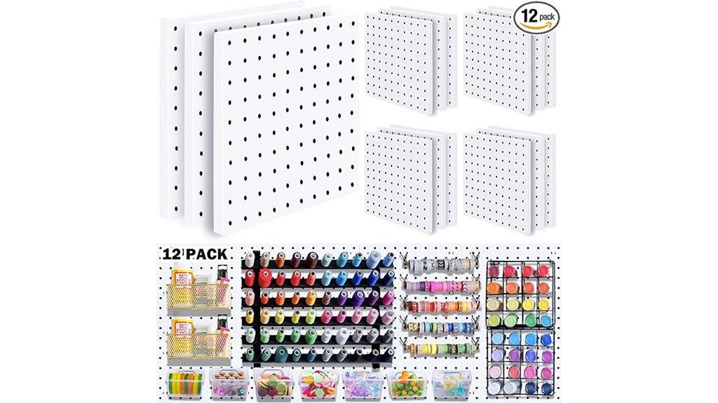 12 piece pegboard storage set