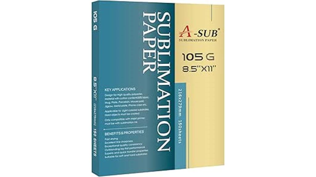 150 sheets sublimation paper