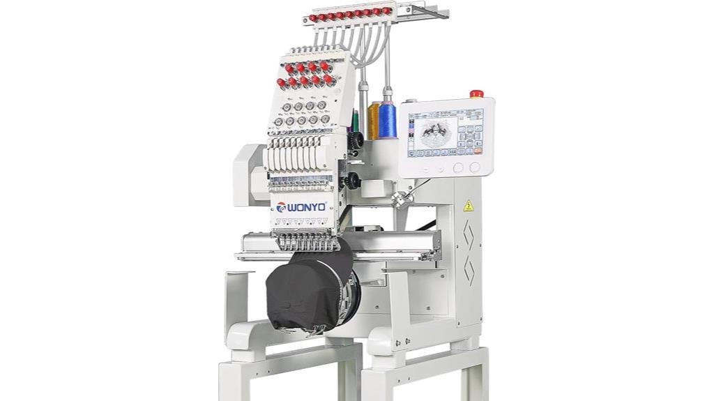 15 needle lcd embroidery machine