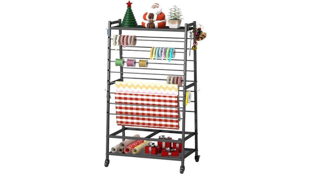 16 tier ribbon storage rack