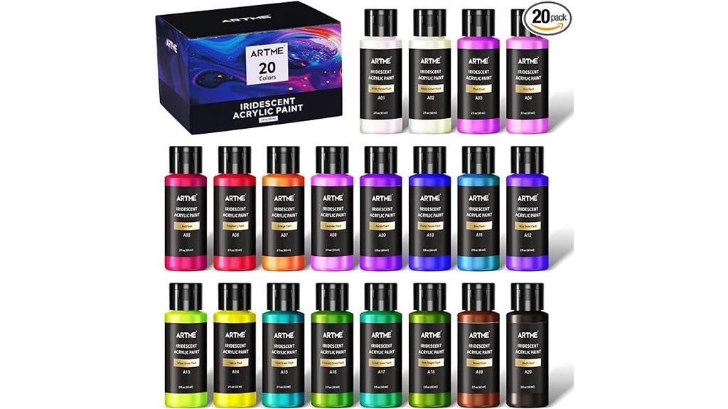 20 chameleon iridescent paints