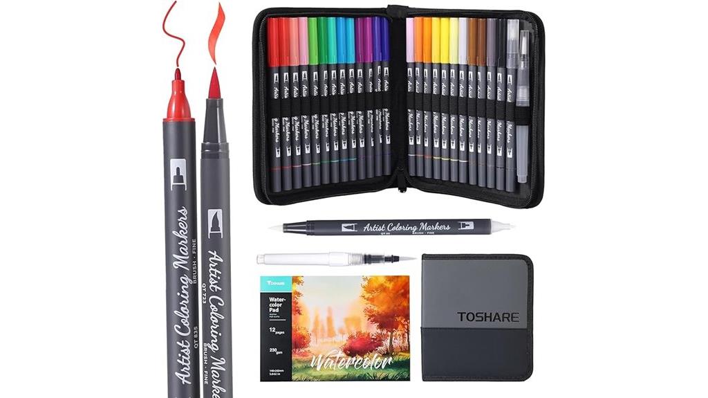 24 color watercolor pen set