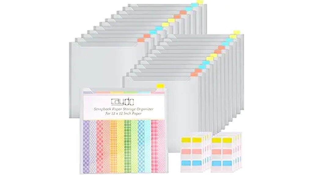 24 piece scrapbook organizer
