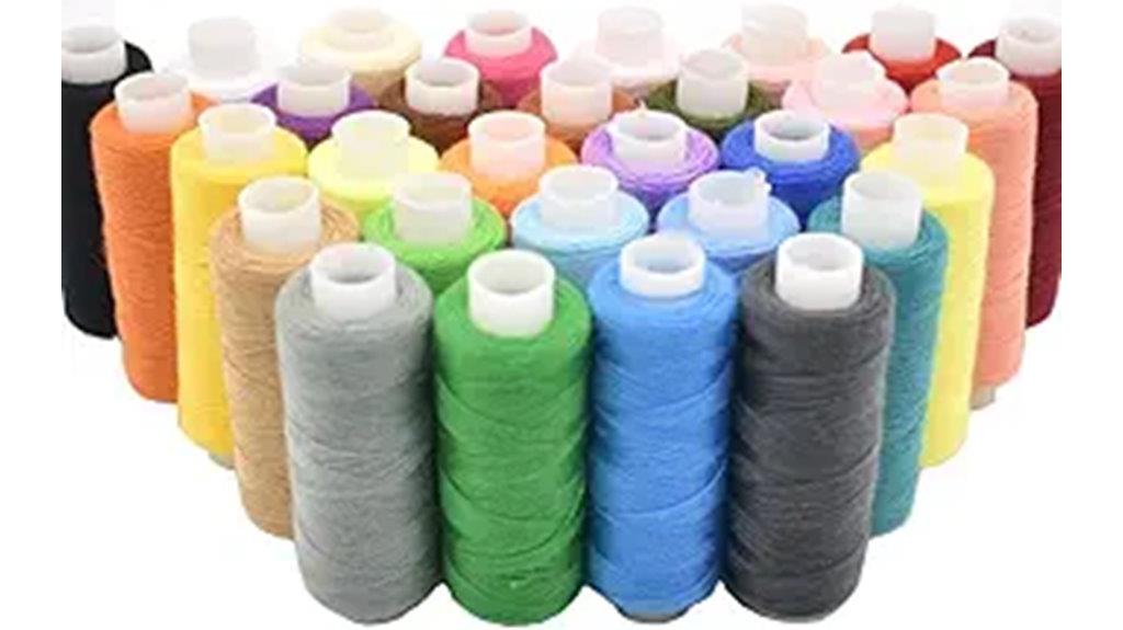 30 color industrial sewing thread