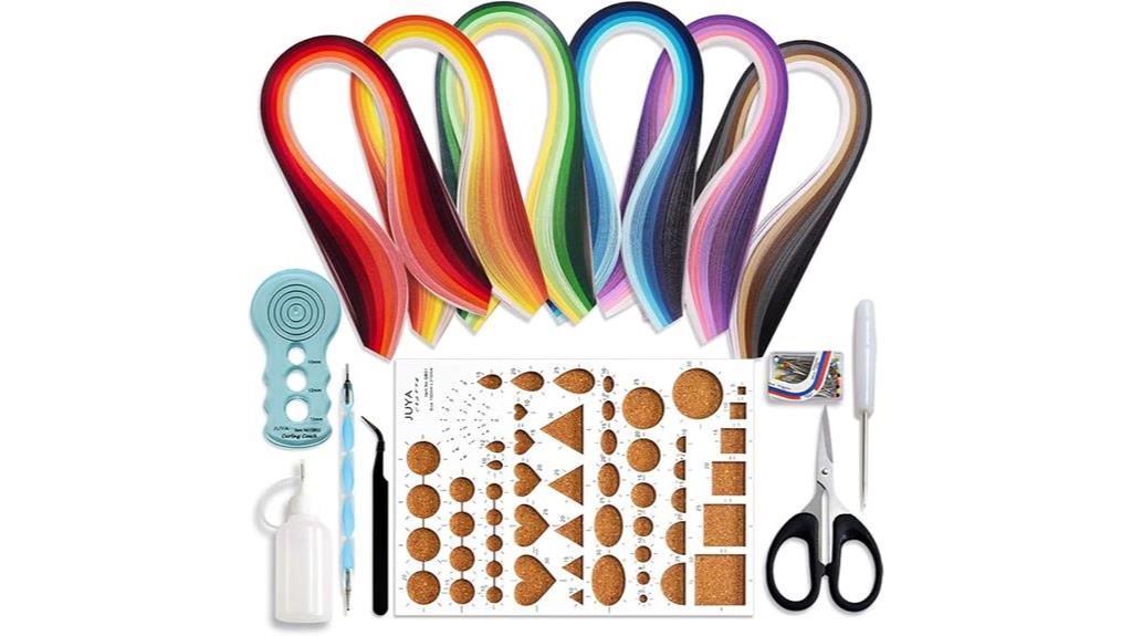 30 color paper quilling kit