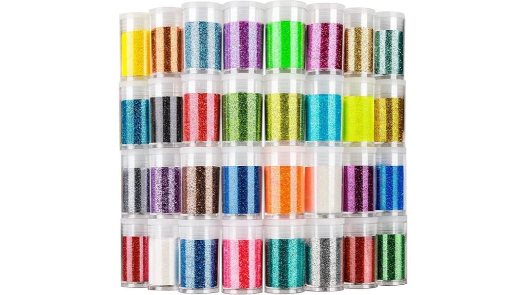 32 color resin glitter