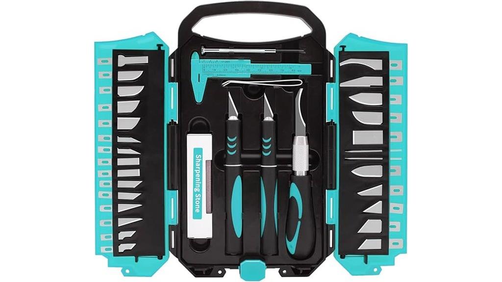 34 piece craft knife set