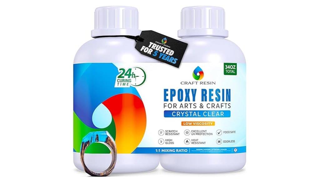 34oz crystal clear epoxy