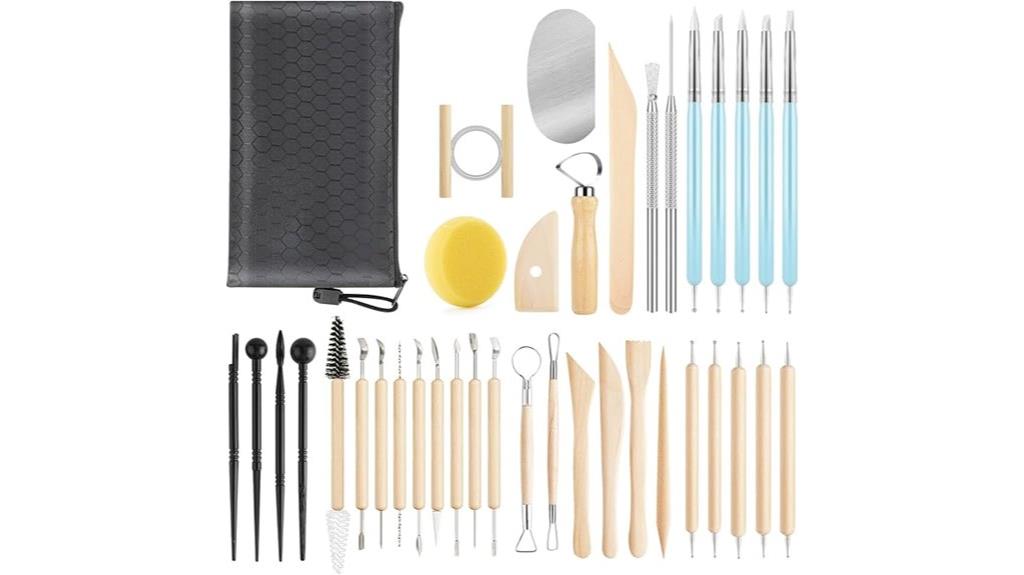 35 piece clay sculpting tools