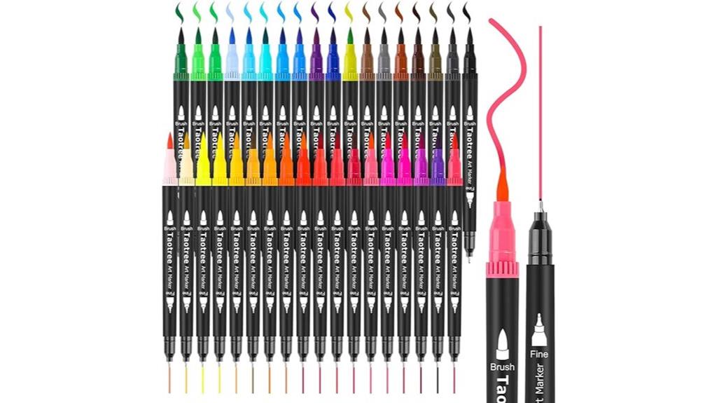 36 color dual tip markers
