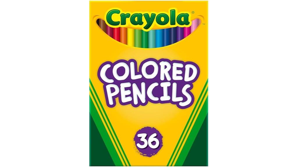 36 pack kids colored pencils