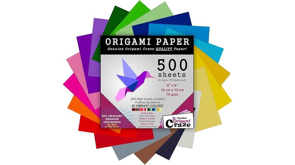 500 sheets of origami paper