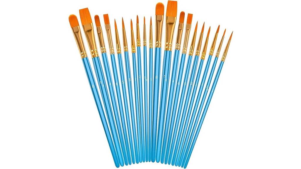 acrylic paint brush set