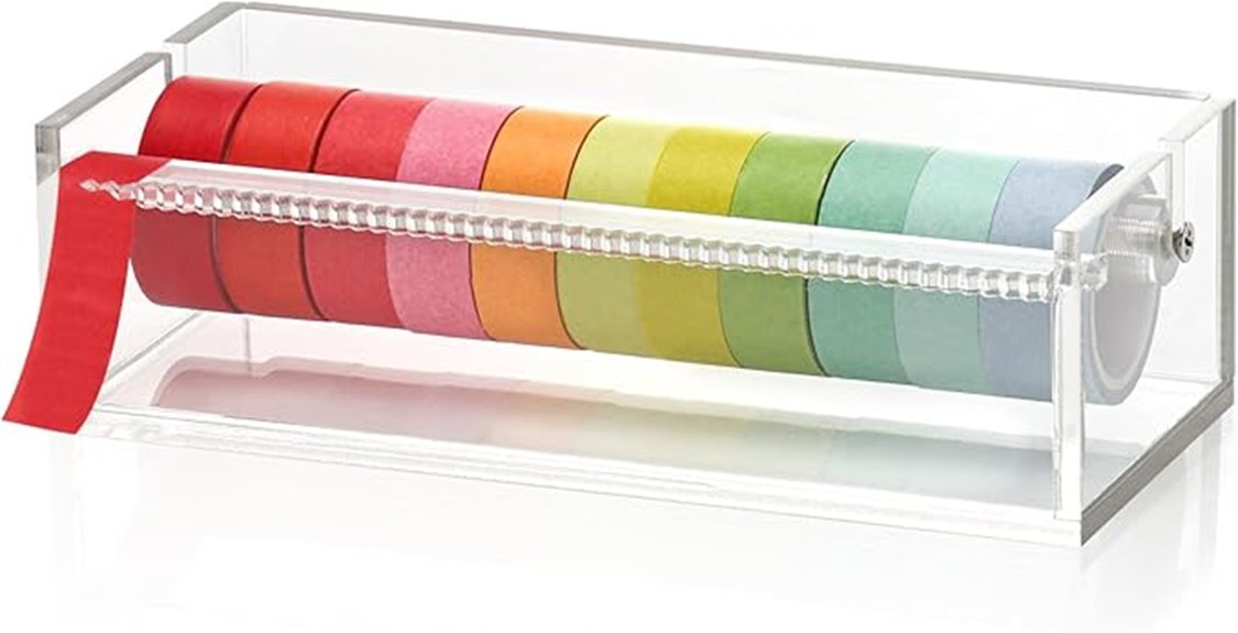 acrylic tape dispenser organizer