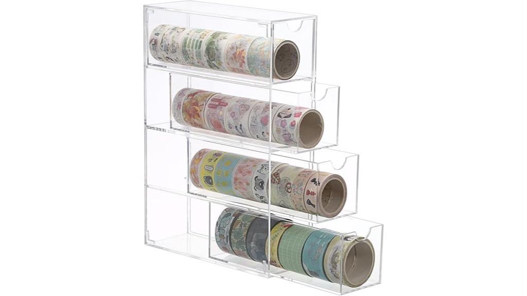 acrylic tape drawer organizer