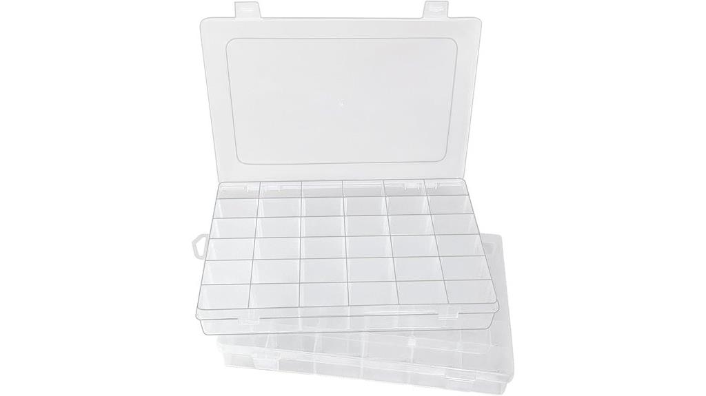 adjustable bead storage containers