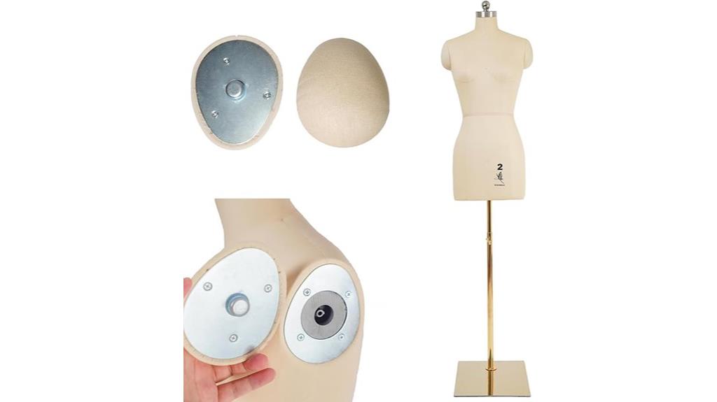 adjustable beige female mannequin