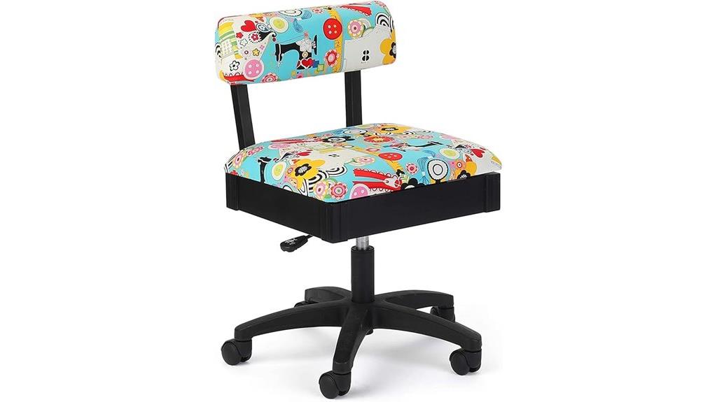 adjustable hydraulic sewing chair
