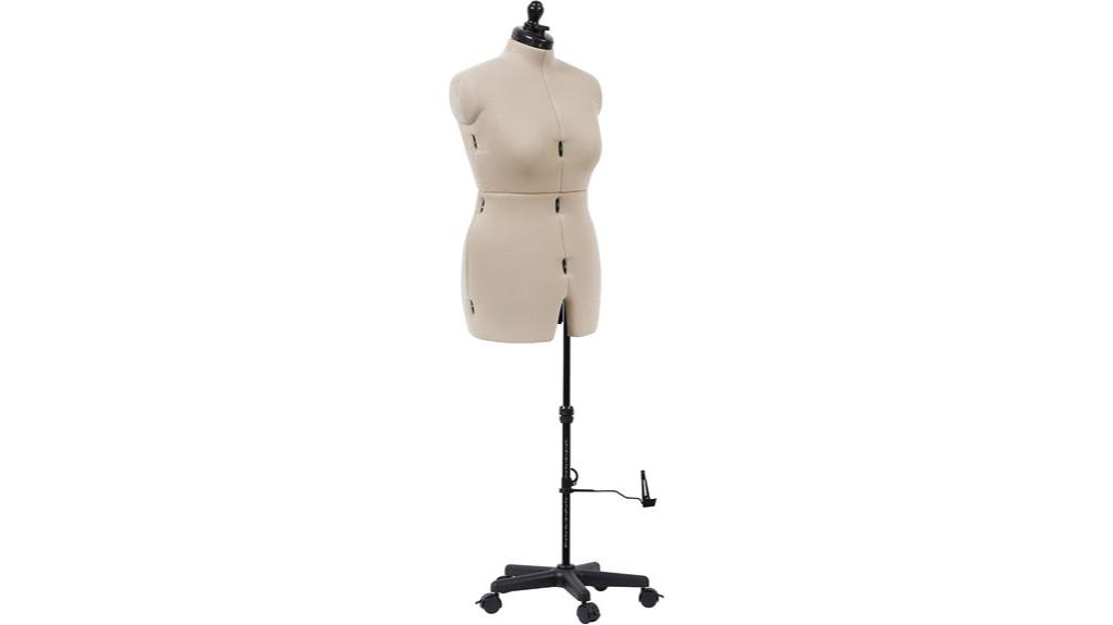 adjustable ivory dress form