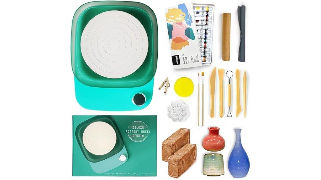 adjustable rechargeable pottery wheel