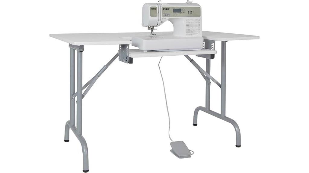 adjustable shelf sewing table