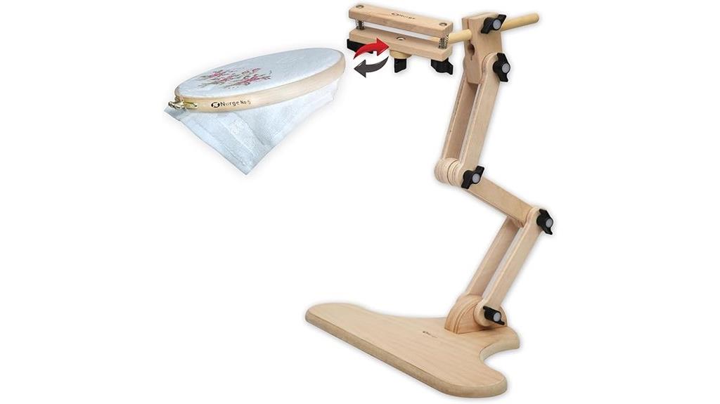 adjustable swivel embroidery stand