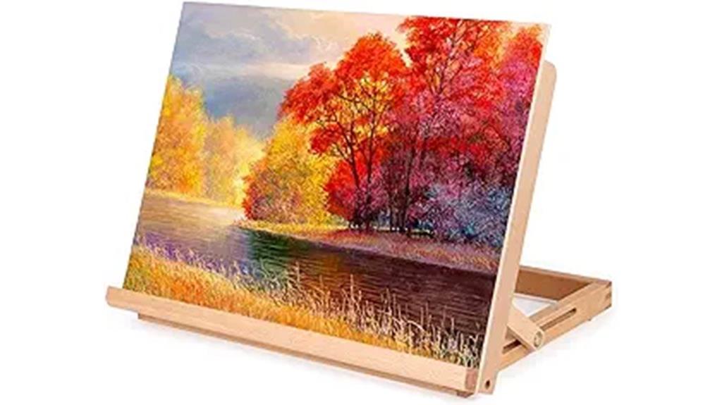 adjustable tabletop art easel