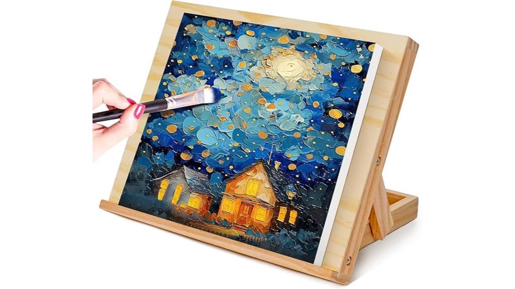 adjustable tabletop art easel