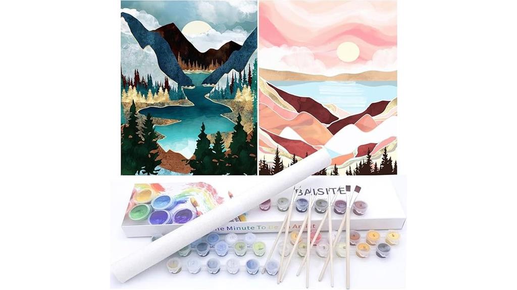 adult paint by numbers kit