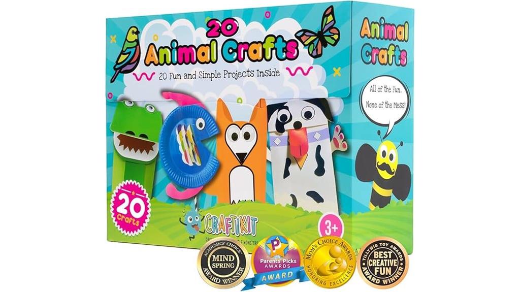 animal themed toddler craft kit
