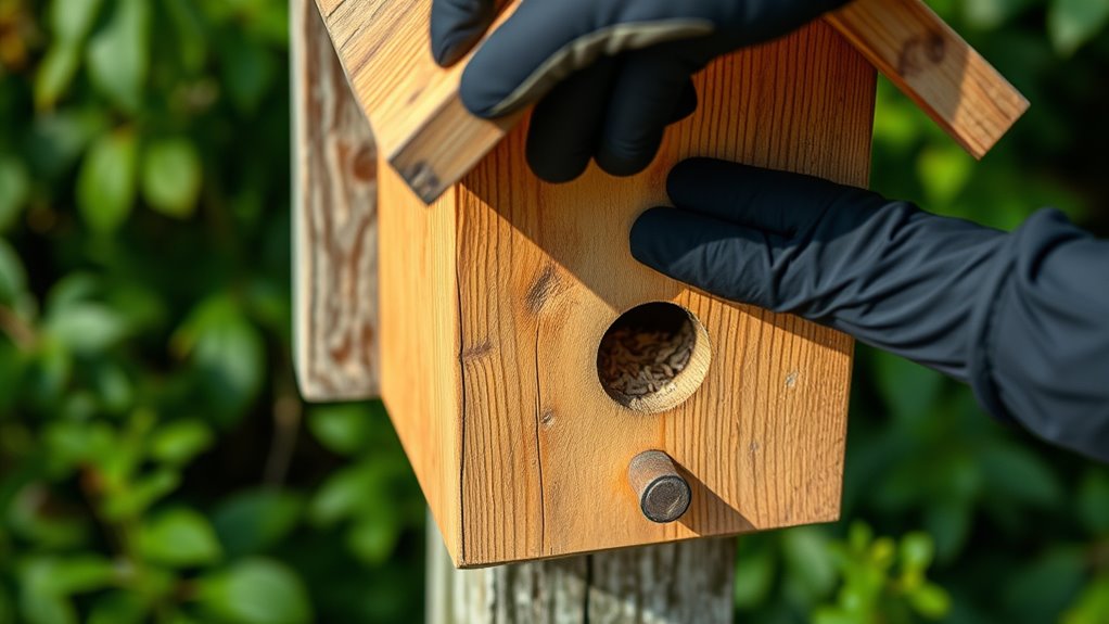 annual birdhouse cleaning routine