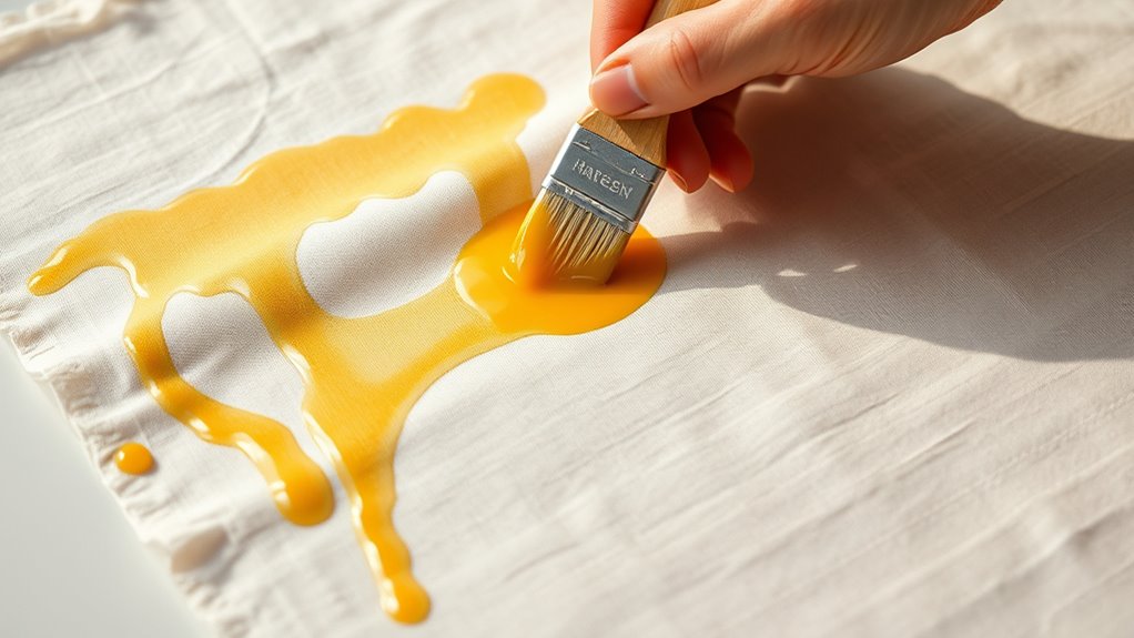 apply beeswax evenly across fabric