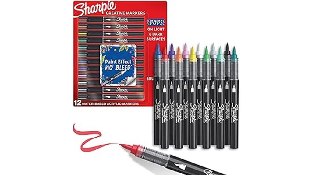assorted acrylic marker set