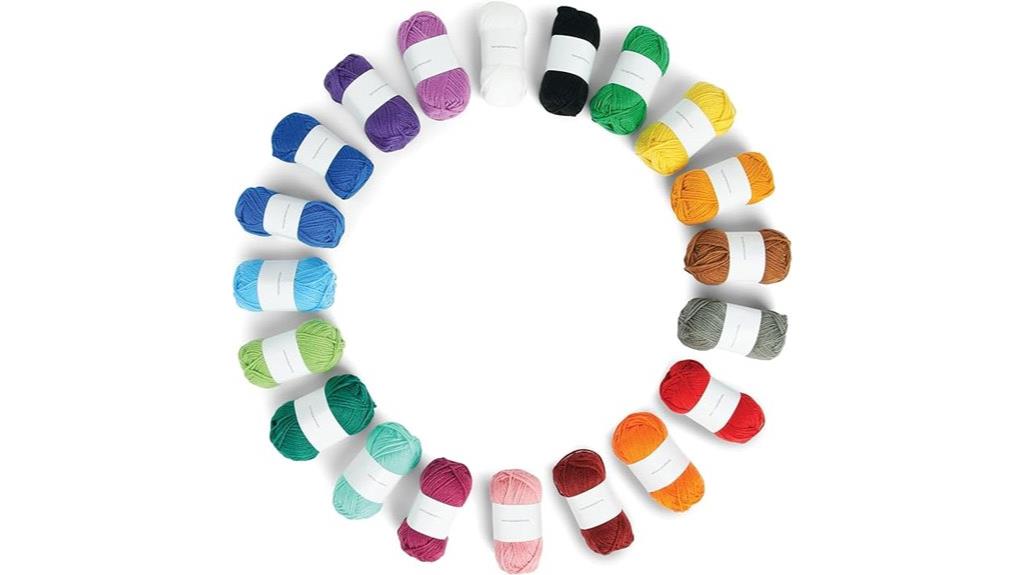 assorted acrylic yarn pack