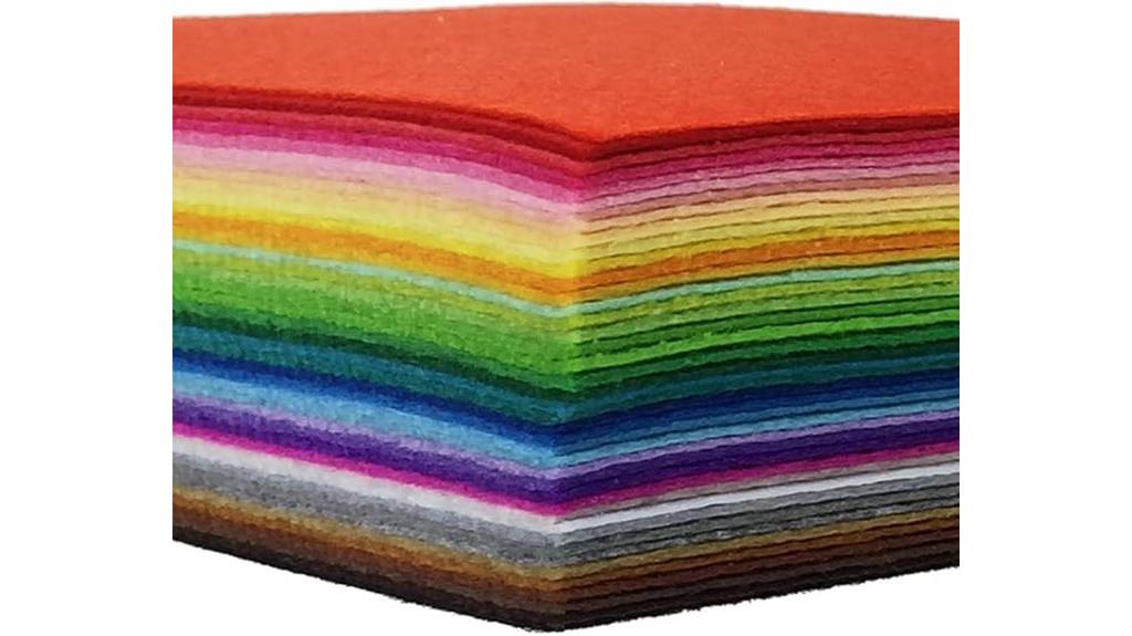 assorted colored felt sheets