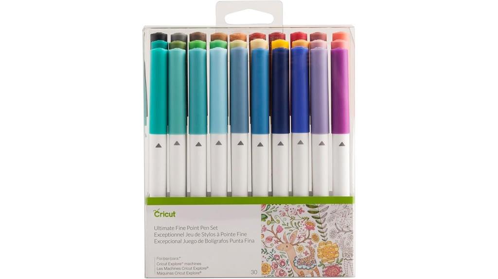 assorted colored fine point pens