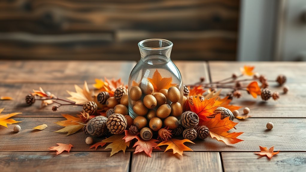 autumn centerpiece natural decor