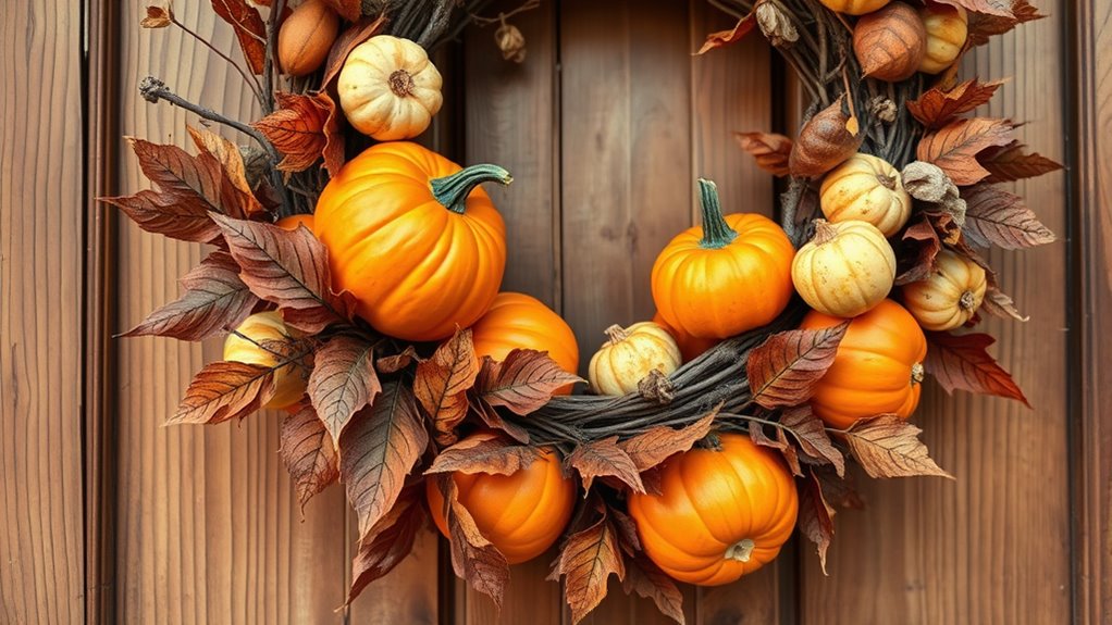 autumn wreath decorating ideas
