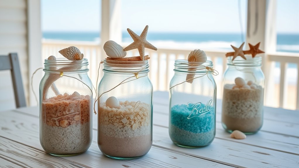 beach inspired table decor