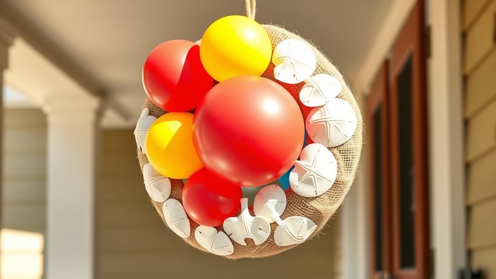 beach themed playful summer decor