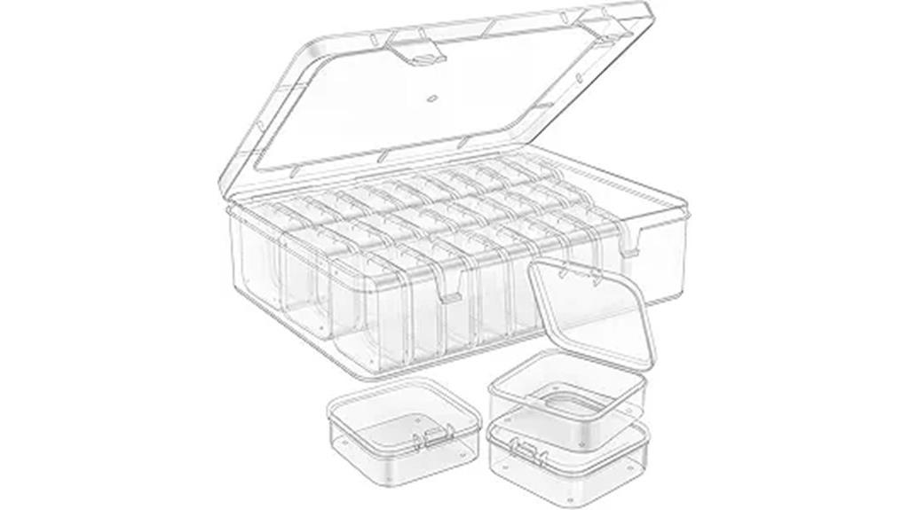 bead organizer with 31 compartments