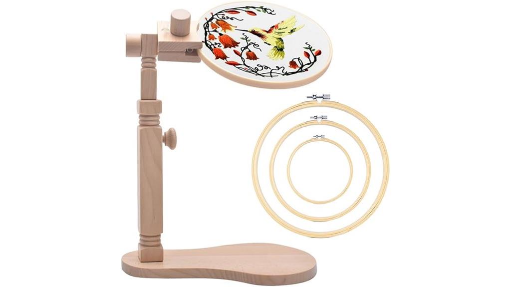 beech wood hoop stand