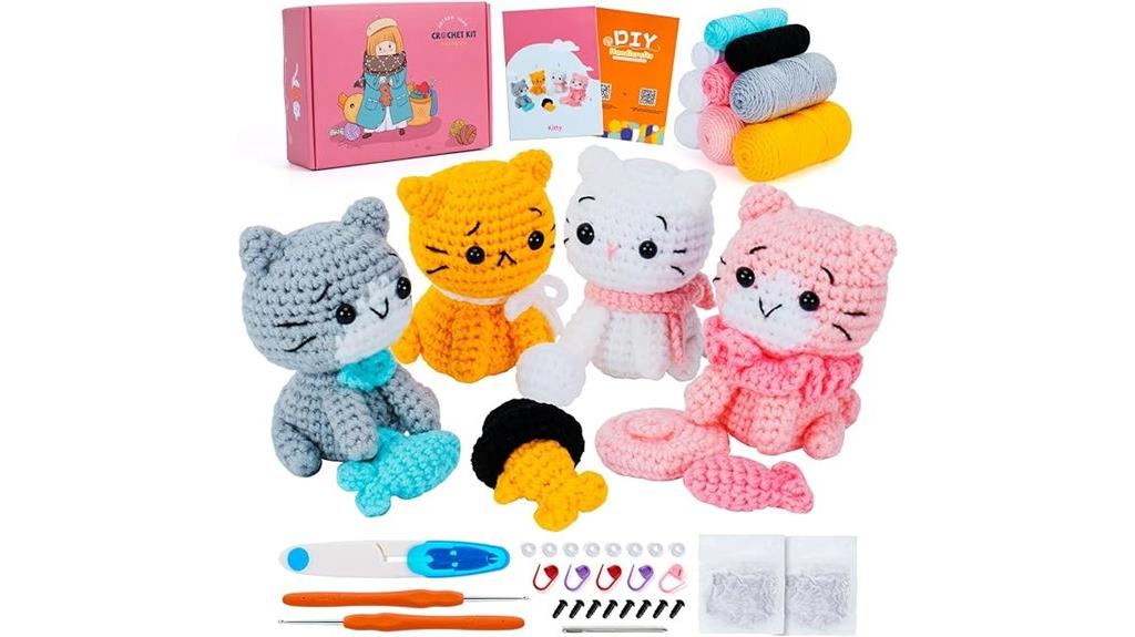 beginner cat crochet kit