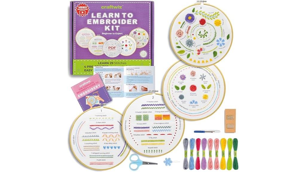 beginner embroidery craft kit