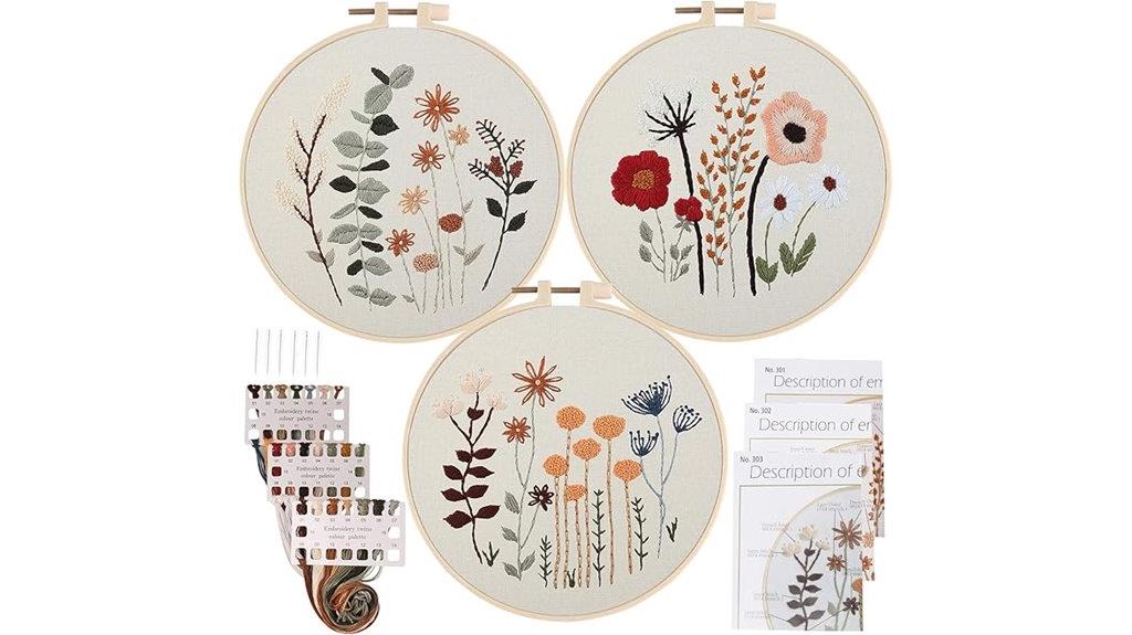 beginner embroidery kit set