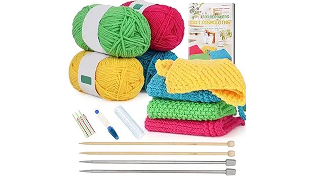 beginner friendly knitting kit