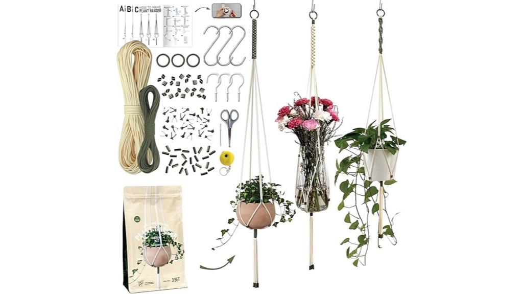 beginner macrame plant hanger kits